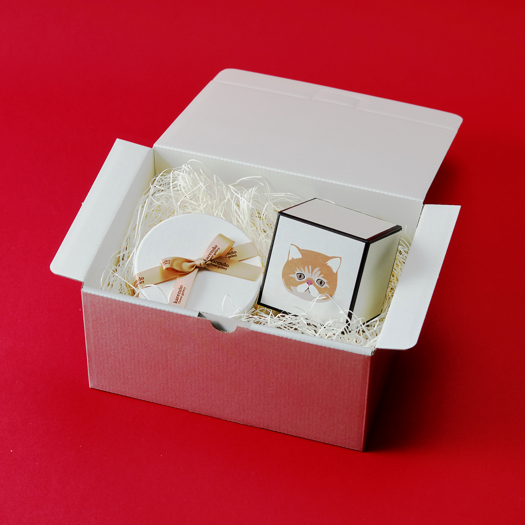 バレンタイン/ギフトBOX】選べるレインボーチョコレート＆タオル