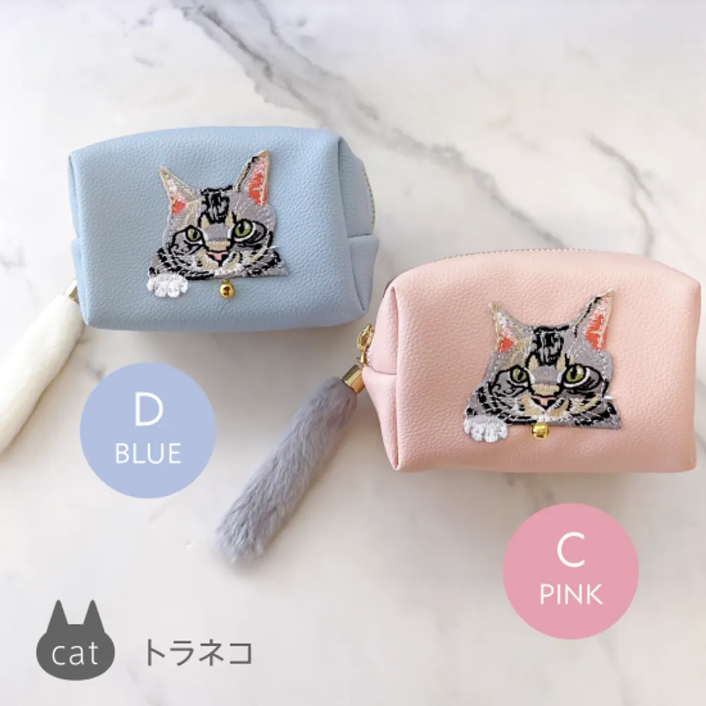 【猫好きに贈る】ねこが選べるメイクポーチとCLAYD入浴剤