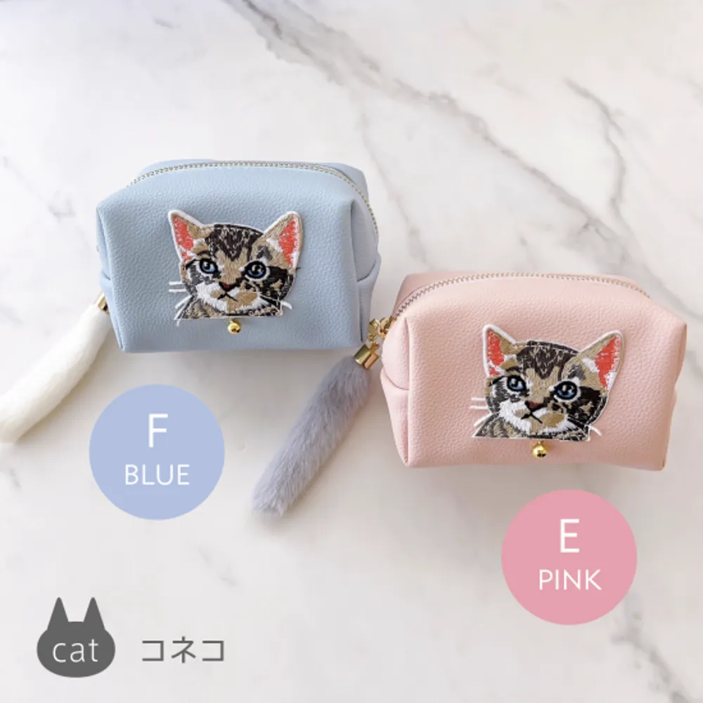 【猫好きに贈る】ねこが選べるメイクポーチとCLAYD入浴剤