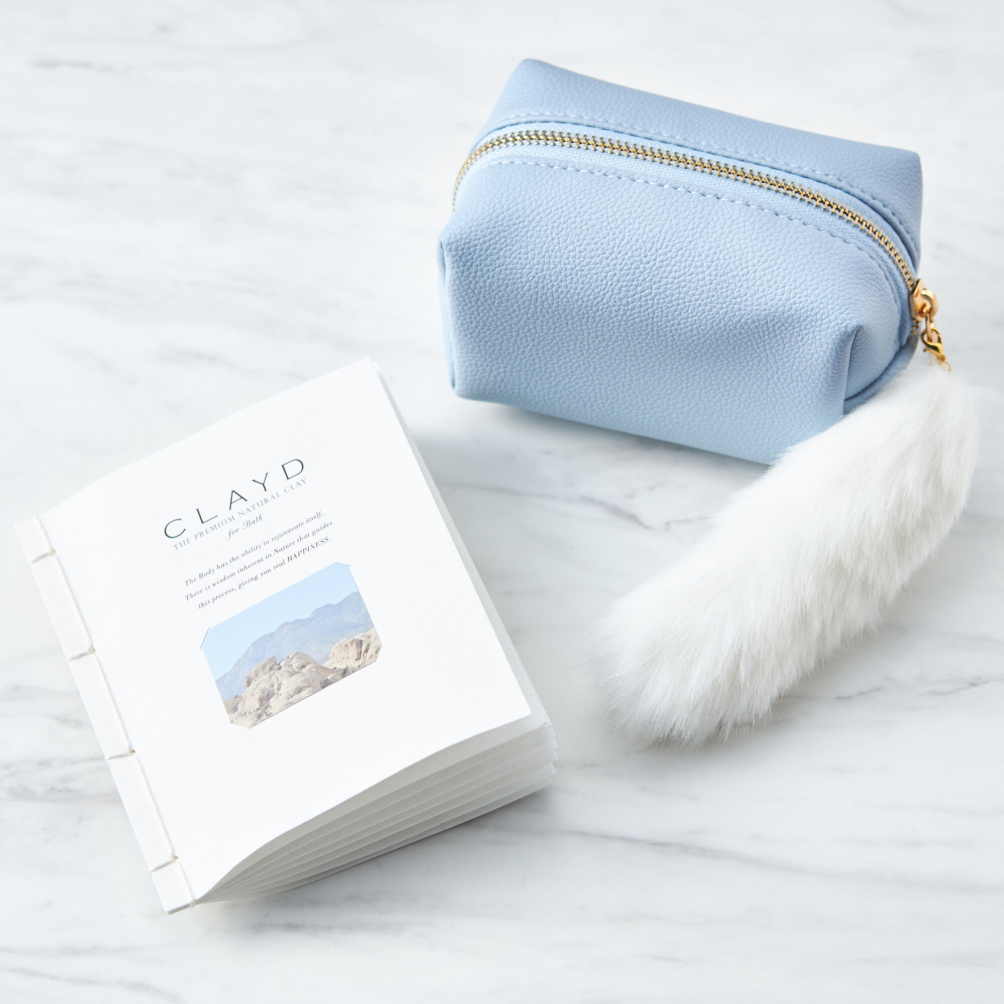 【猫好きに贈る】ねこが選べるメイクポーチとCLAYD入浴剤