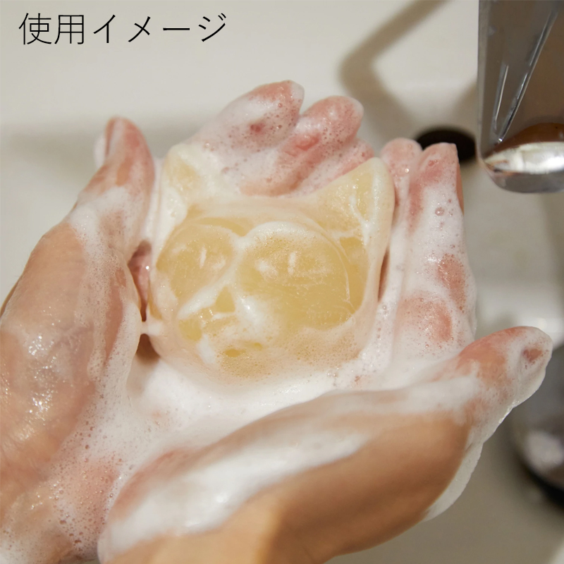 【猫好きに贈る】ネコ石鹸と保湿リップ