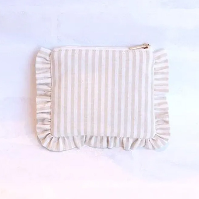 ストライプポーチ