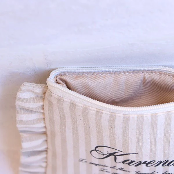 ストライプポーチ