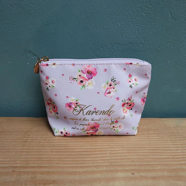 ブーケ花柄ポーチ