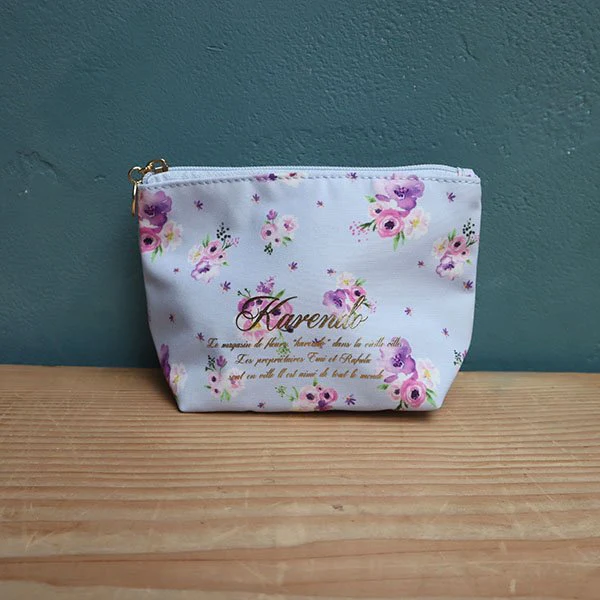 ブーケ花柄ポーチ