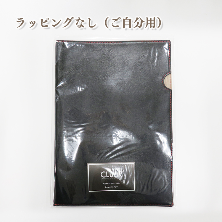 【名入れ可】本革 ドキュメントファイル A4サイズ クリアホルダーカバー レザーファイル (LR0048)