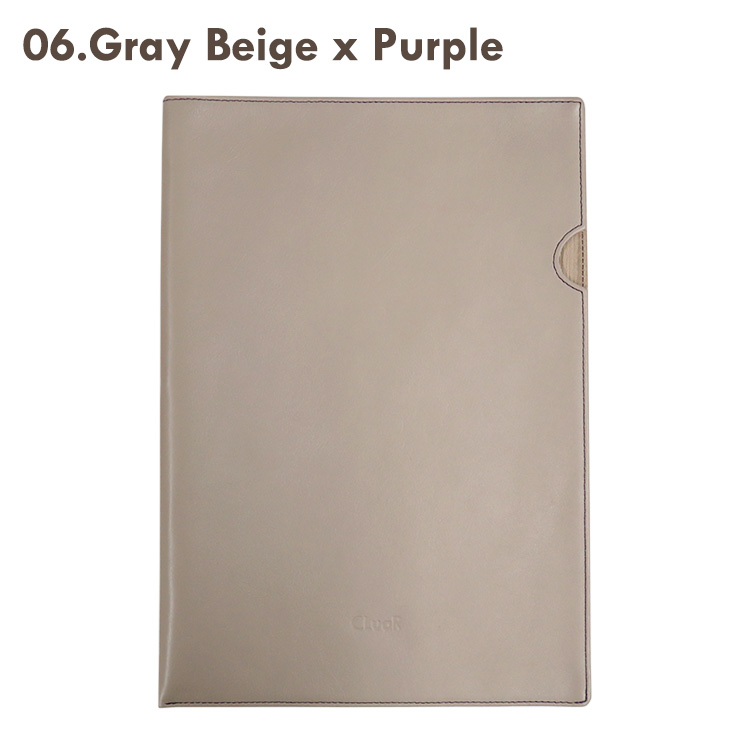 【名入れ可】本革 ドキュメントファイル A4サイズ クリアホルダーカバー レザーファイル (LR0048)