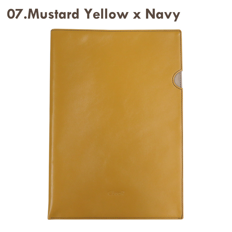 【名入れ可】本革 ドキュメントファイル A4サイズ クリアホルダーカバー レザーファイル (LR0048)