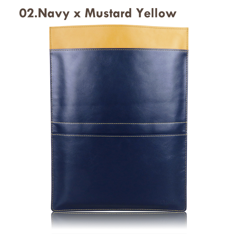 【名入れ可】本革 ノートパソコンケース スリーブケース スリップイン 薄型13.3インチまで (LR0049)