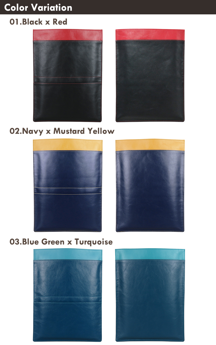 【名入れ可】本革 ノートパソコンケース スリーブケース スリップイン 薄型13.3インチまで (LR0049)