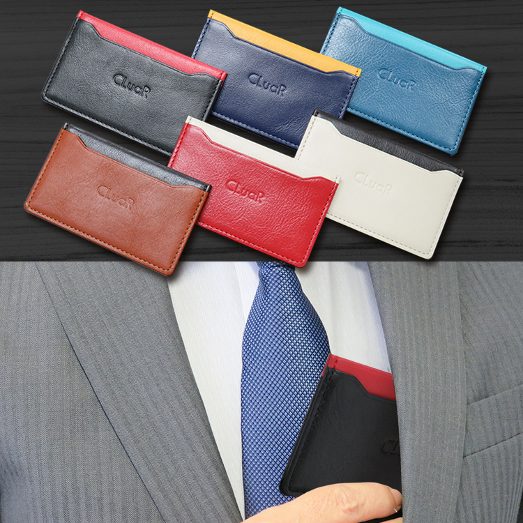 【名入れ可】本革 薄型名刺入れ カードケース スリム (LR0045)