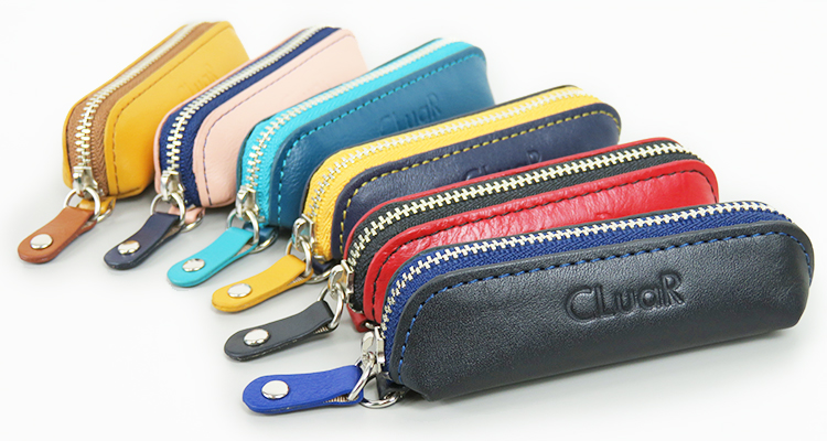 本革 ミニコインケース キーホルダーに付けられる小銭入れ (LR0046)