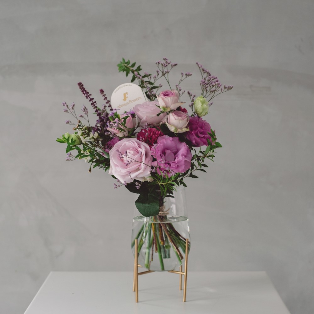 Message Bouquet／メッセージブーケ　生花・花束／パープル