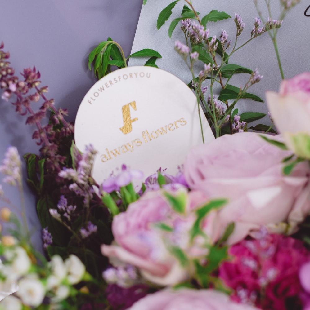 Message Bouquet／メッセージブーケ　生花・花束／パープル