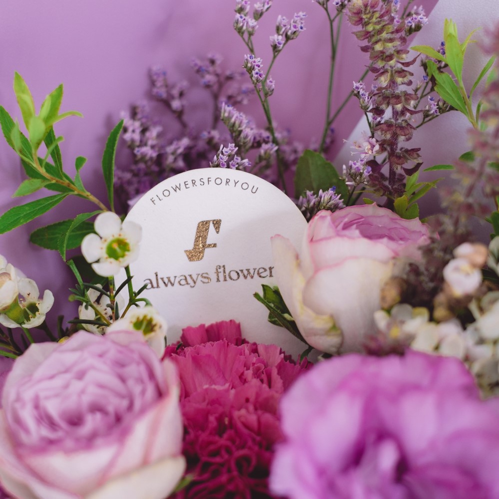 Message Bouquet／メッセージブーケ　生花・花束／パープル