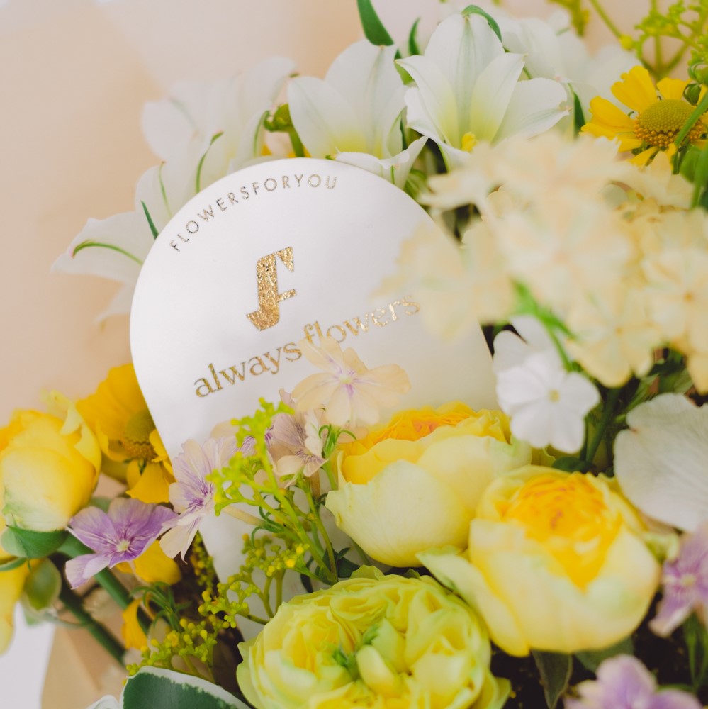 Message Bouquet／メッセージブーケ　生花・花束／イエロー