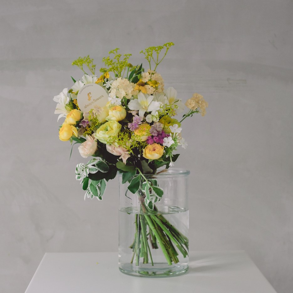 Message Bouquet／メッセージブーケ　生花・花束／イエロー