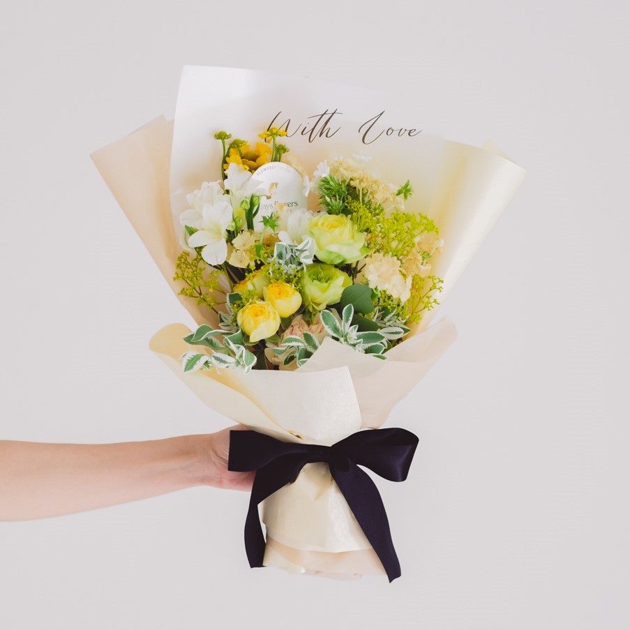 Message Bouquet／メッセージブーケ　生花・花束／イエロー