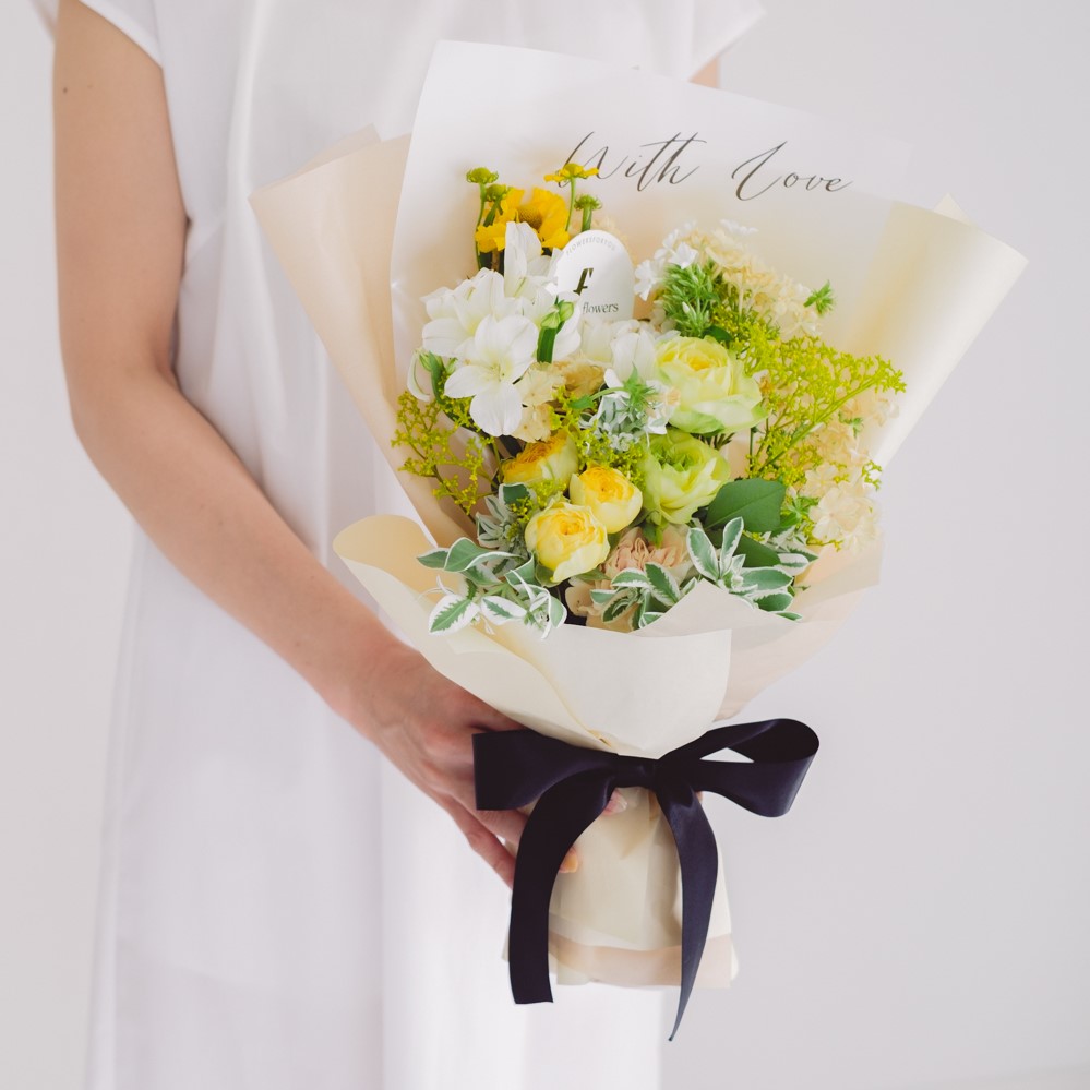 Message Bouquet／メッセージブーケ　生花・花束／イエロー