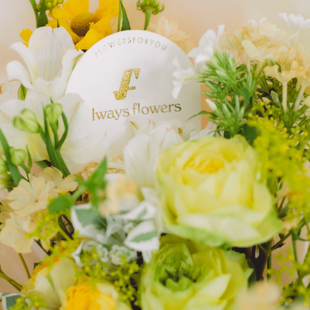 Message Bouquet／メッセージブーケ　生花・花束／イエロー