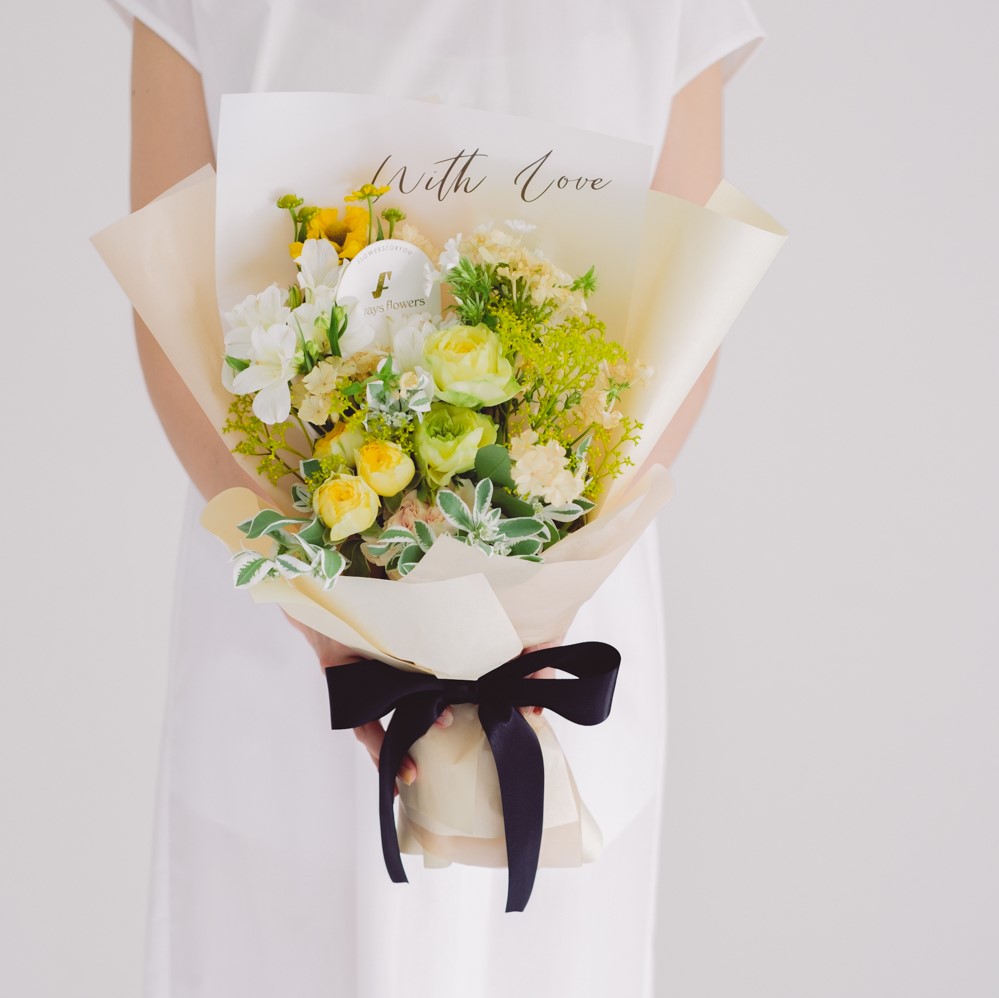 Message Bouquet／メッセージブーケ　生花・花束／イエロー