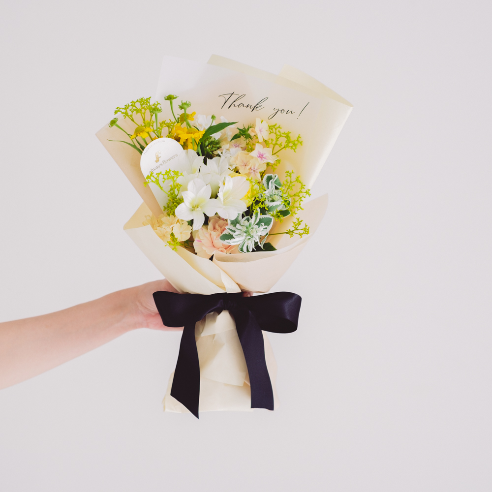 Message Bouquet／メッセージブーケ　生花・花束／イエロー