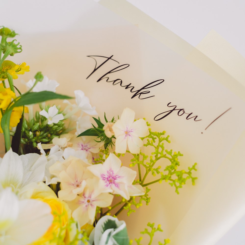 Message Bouquet／メッセージブーケ　生花・花束／イエロー