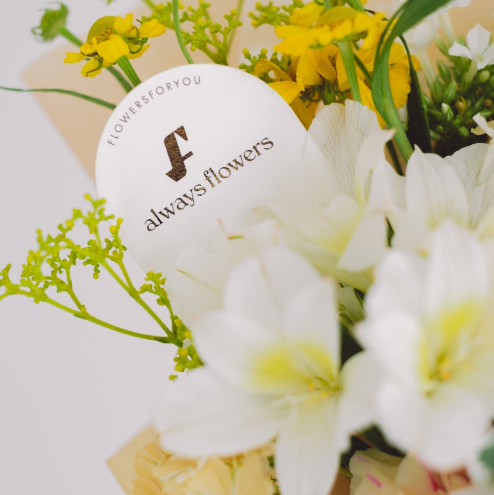 Message Bouquet／メッセージブーケ　生花・花束／イエロー