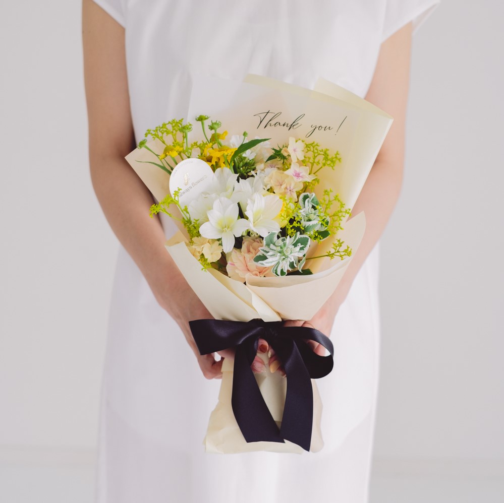 Message Bouquet／メッセージブーケ　生花・花束／イエロー