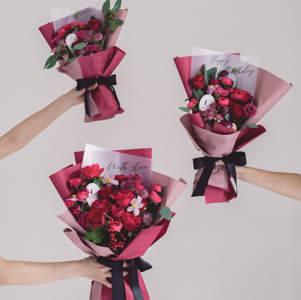 Message Bouquet／メッセージブーケ　生花・花束／レッド