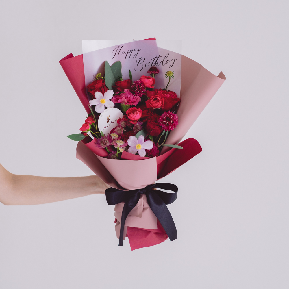 Message Bouquet／メッセージブーケ　生花・花束／レッド