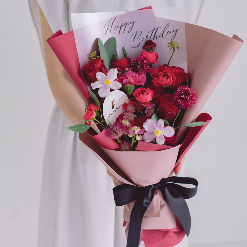 Message Bouquet／メッセージブーケ　生花・花束／レッド