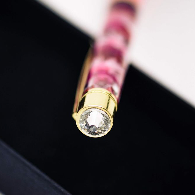 【名入れ/ギフトBOX/タンプ限定】フランス産ドラジェ＆ハーバリウムボールペンセット