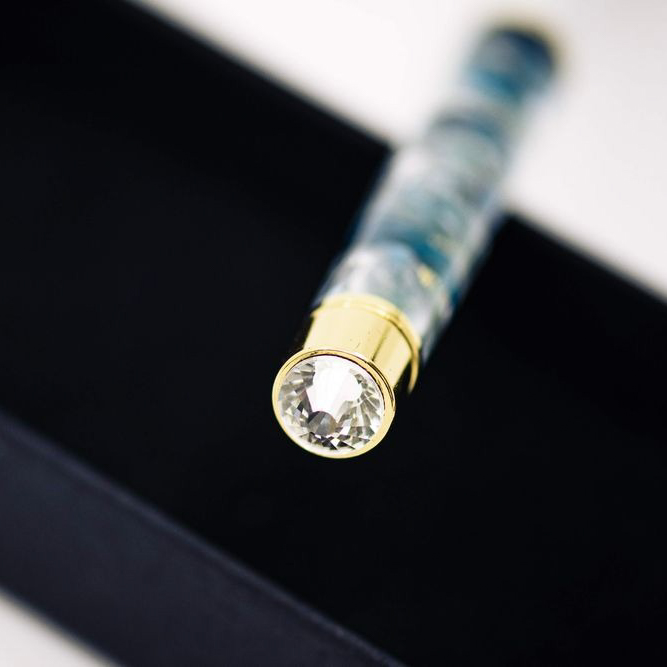 【名入れ/ギフトBOX/タンプ限定】フランス産ドラジェ＆ハーバリウムボールペンセット