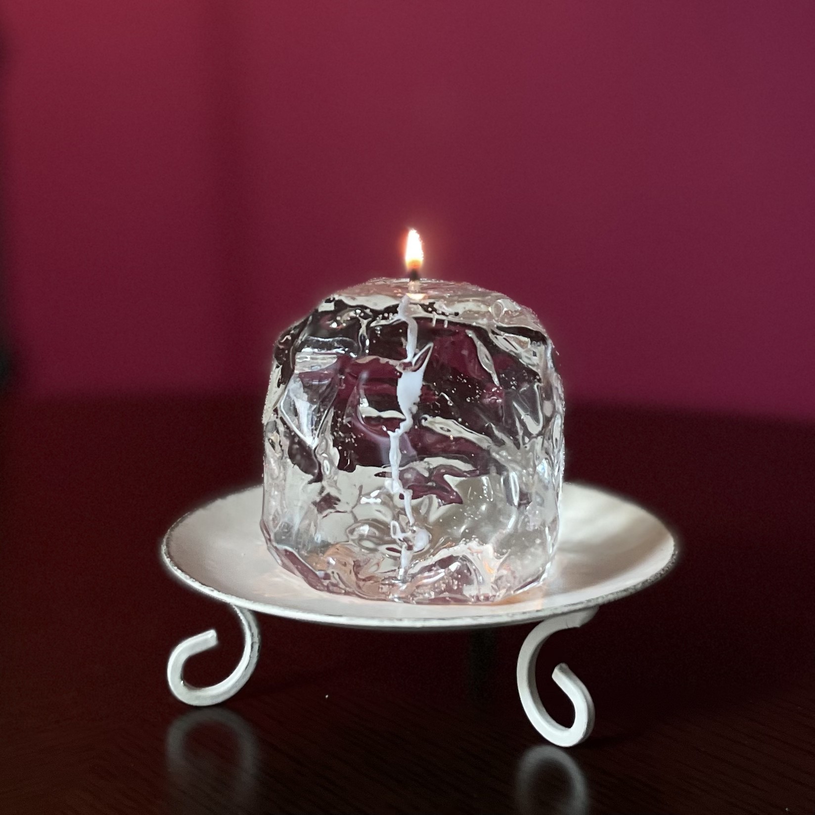 特大サイズ】虹色ブロック入りキャンドル✨直径20cm×高さ32cm インテリア