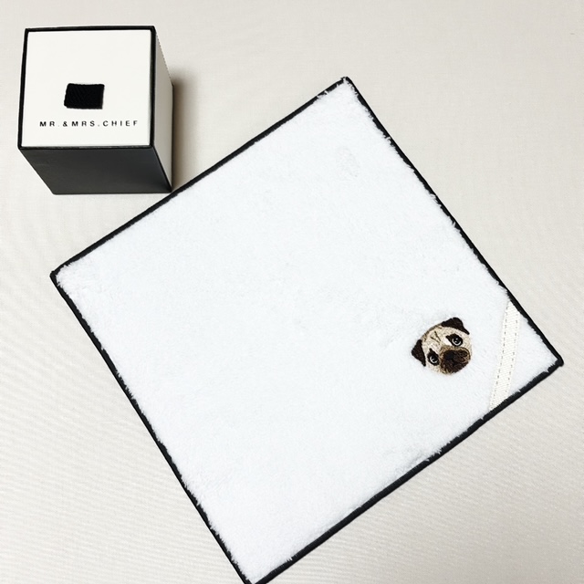 【名入れ/ギフトBOX】ボールペン＆タオルハンカチ（イヌ）セット【タンプ限定】