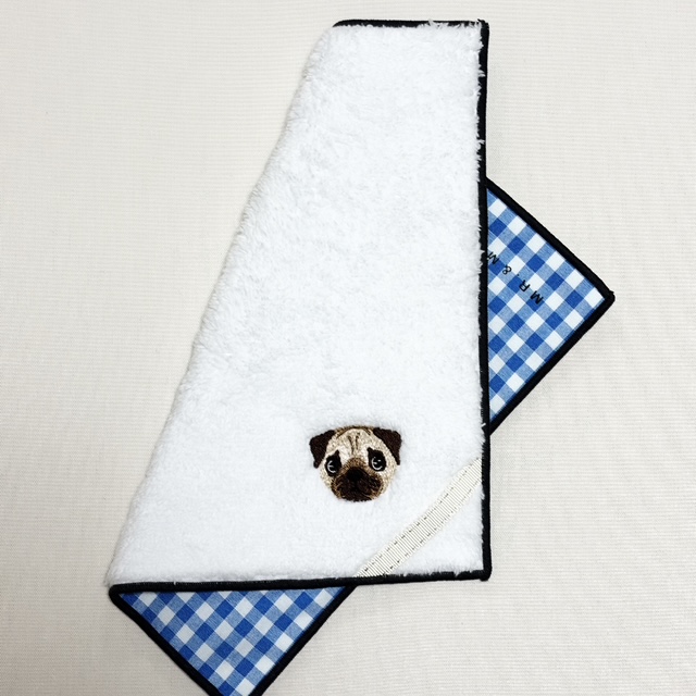 【名入れ/ギフトBOX】ボールペン＆タオルハンカチ（イヌ）セット【タンプ限定】