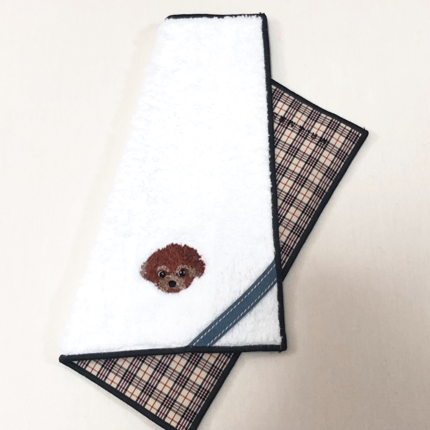 【名入れ/ギフトBOX】ボールペン＆タオルハンカチ（イヌ）セット【タンプ限定】