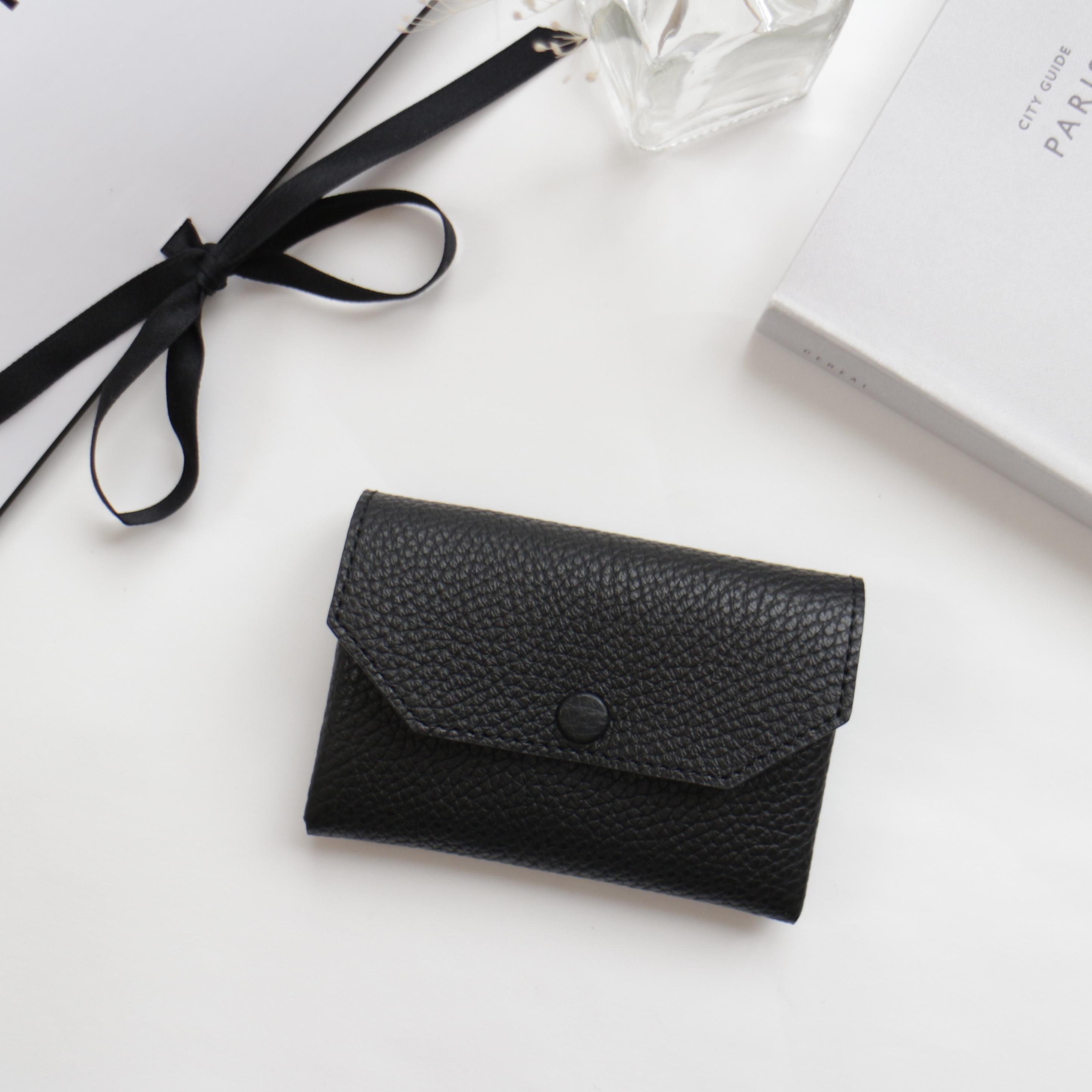 【イニシャル刻印可能】レザーミニウォレット