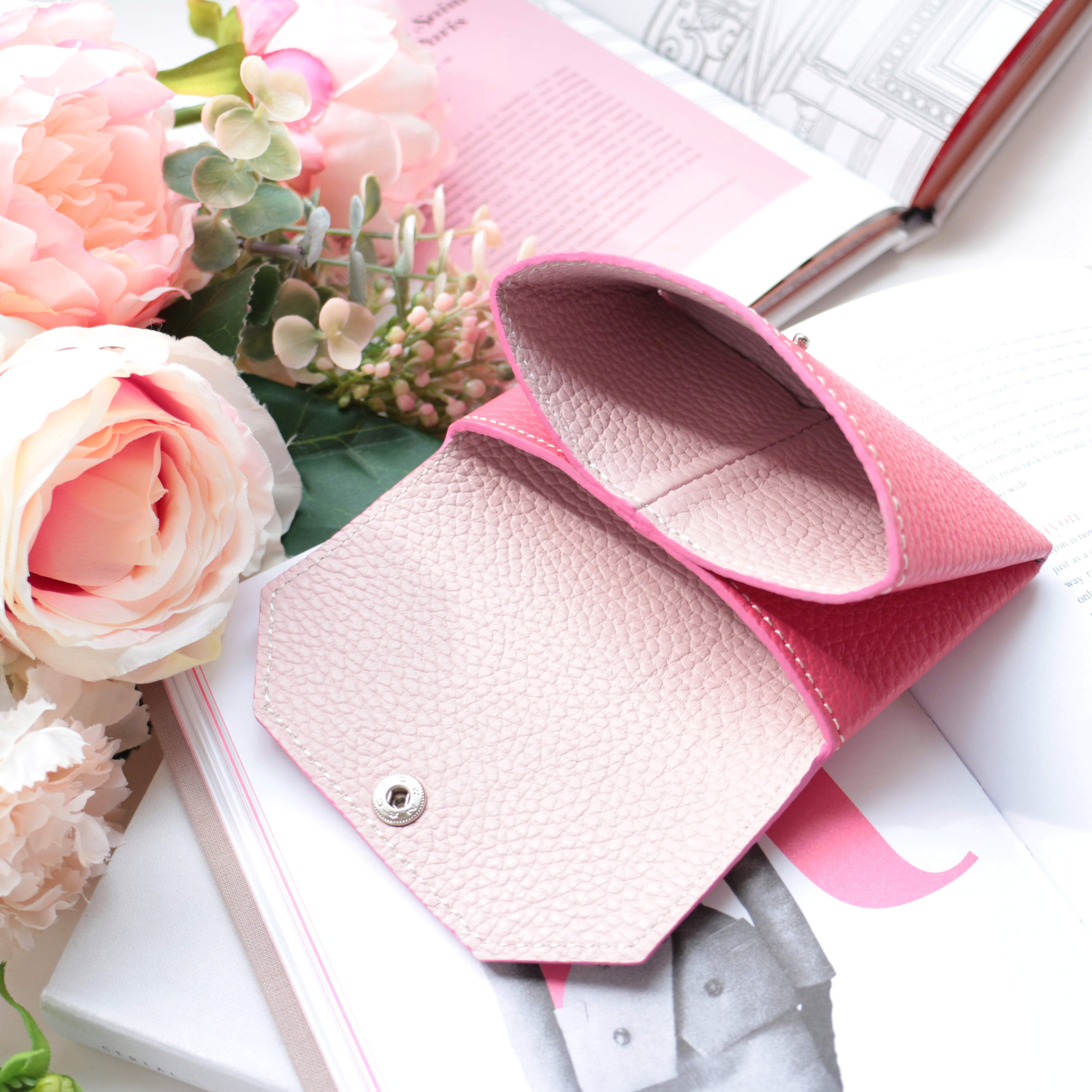 【イニシャル刻印可能】レザーミニウォレット