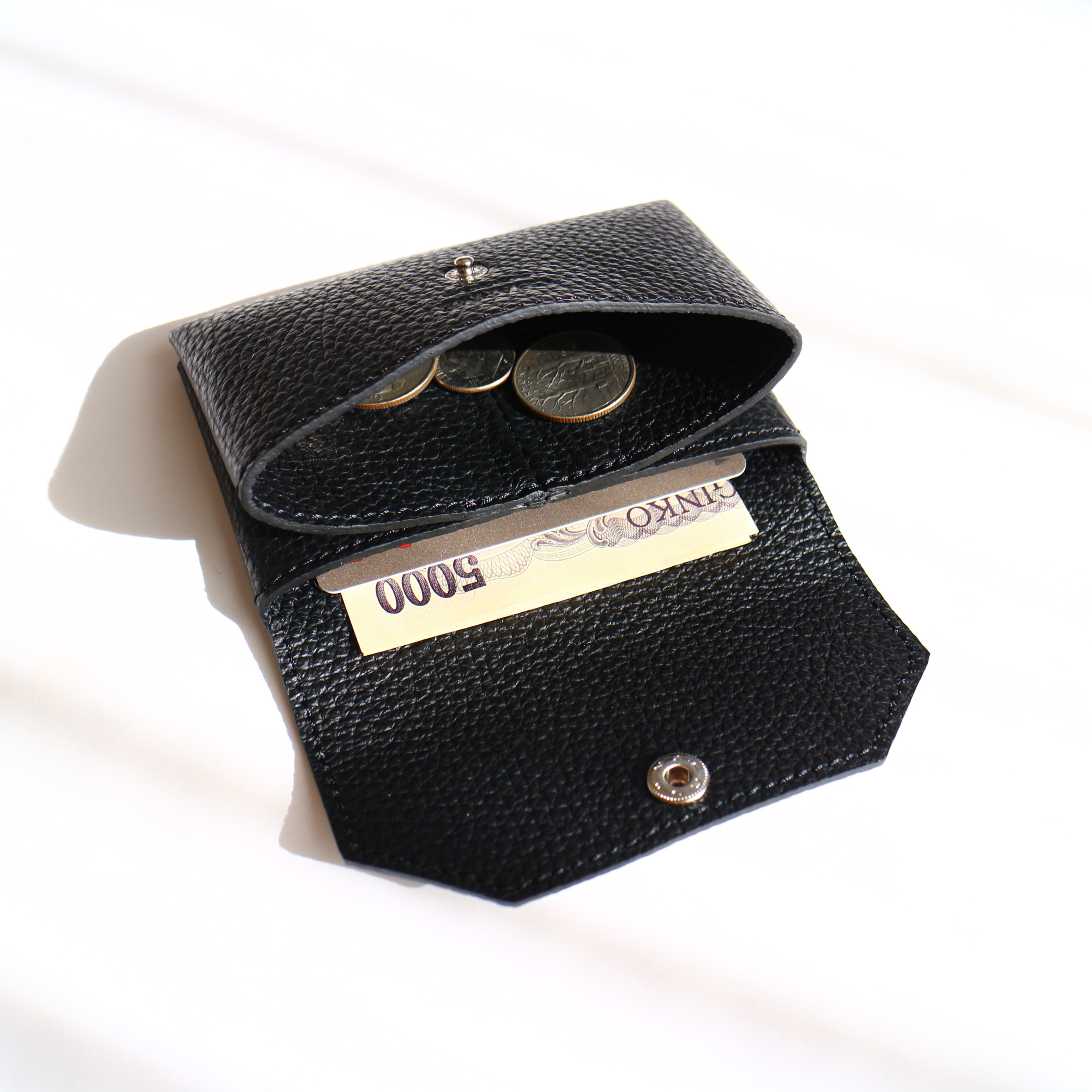 【イニシャル刻印可能】レザーミニウォレット