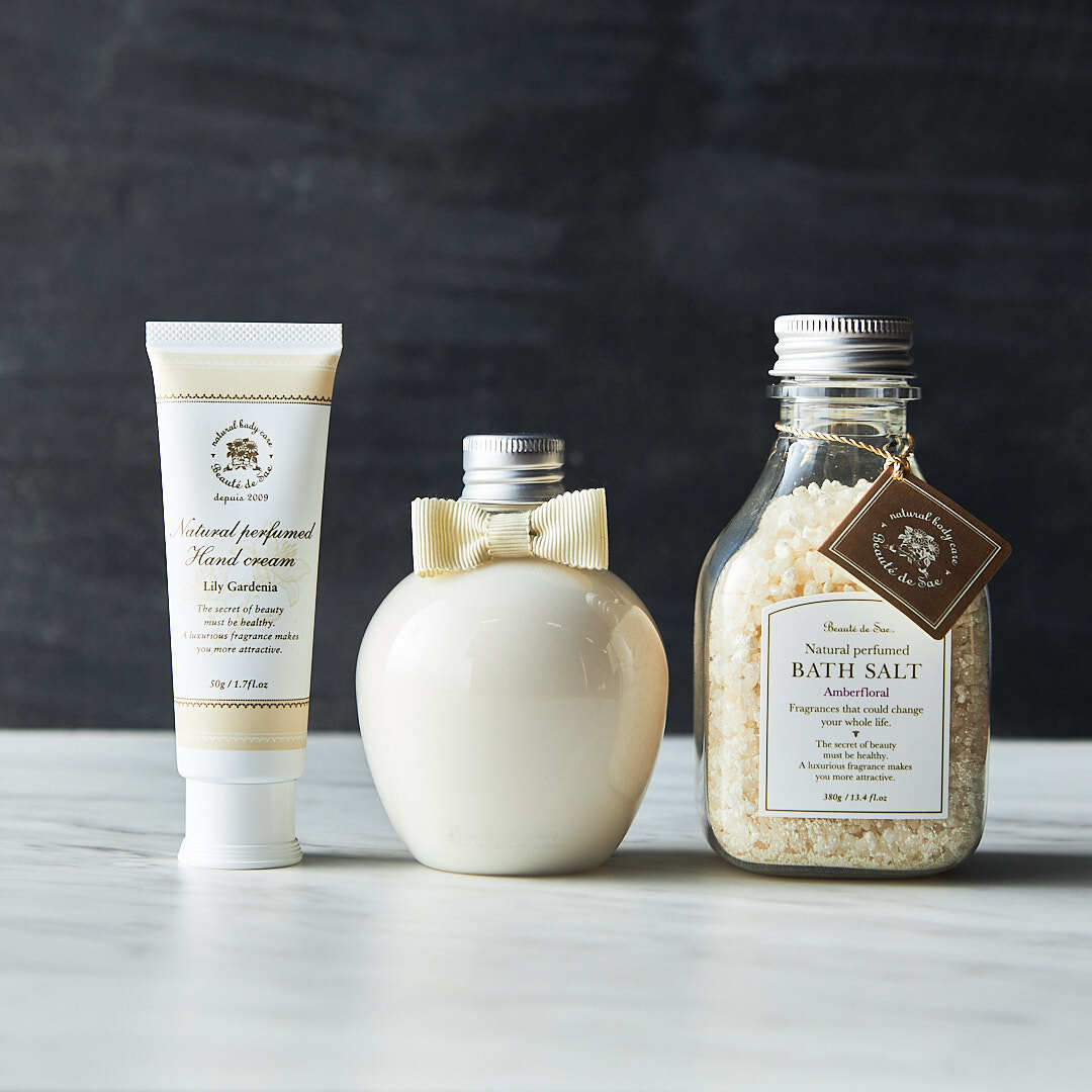 【人気アイテムセット】バスソルト・ハンドクリーム・ボディミルク