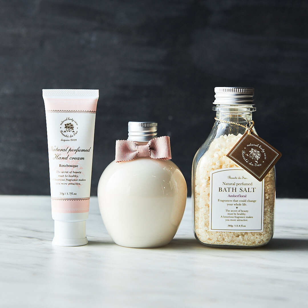 【人気アイテムセット】バスソルト・ハンドクリーム・ボディミルク