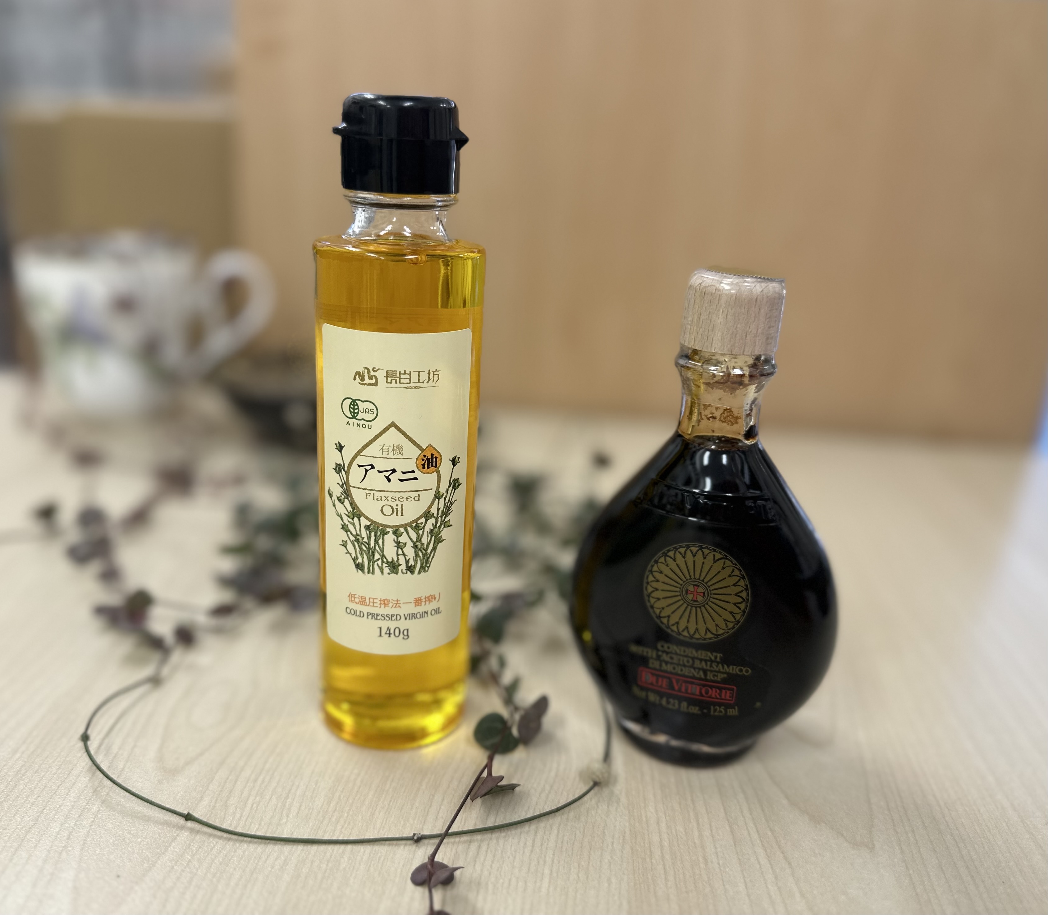 有機アマニオイルバルサミコ酢セット