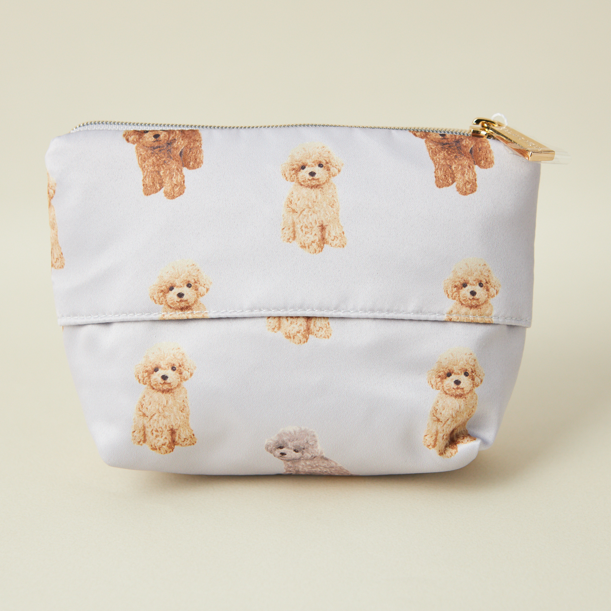 【WOMEN】トイプードル柄　ティッシュポーチ＆グラスセット