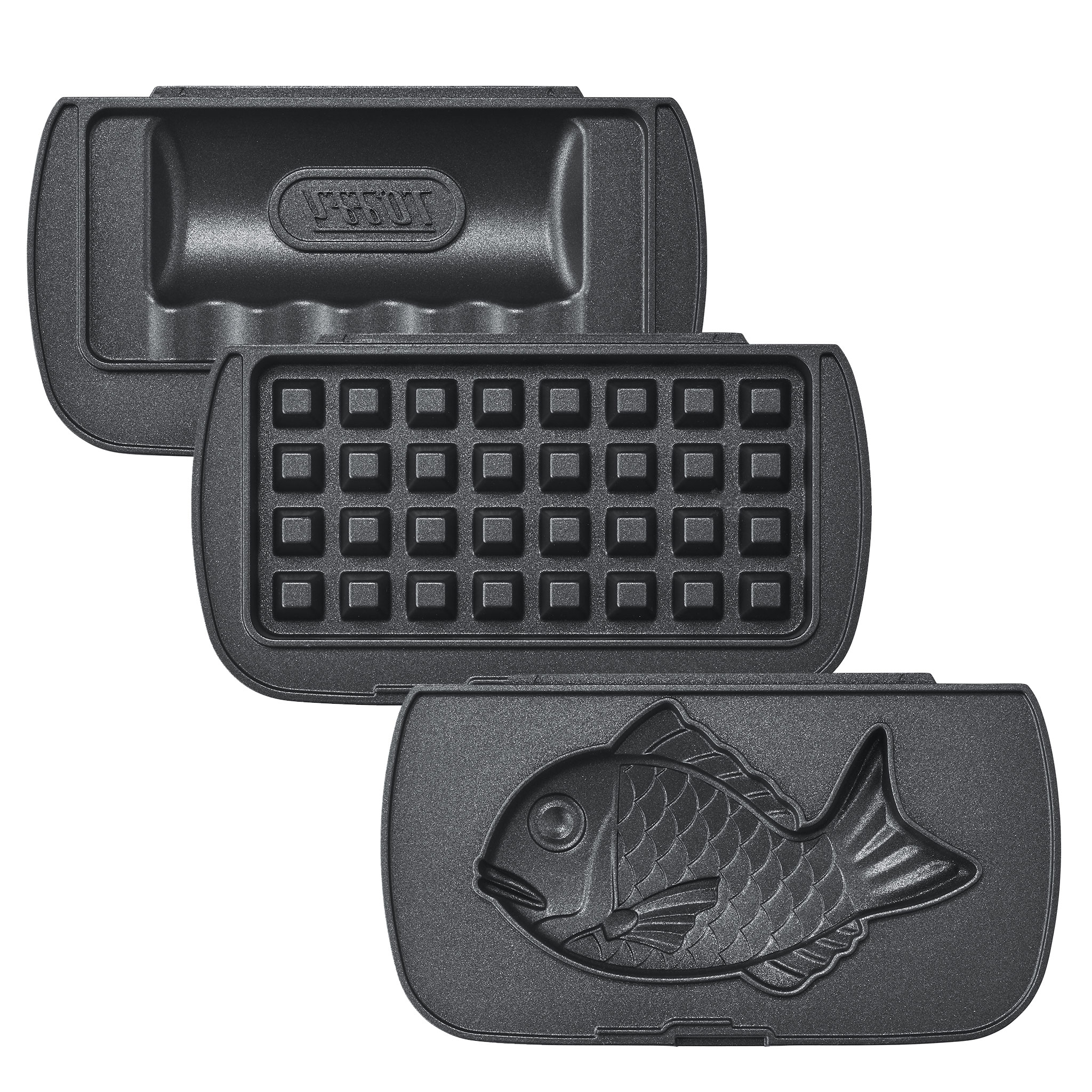 【交換プレート付きセット】ハーフホットサンドメーカー&たい焼きプレート