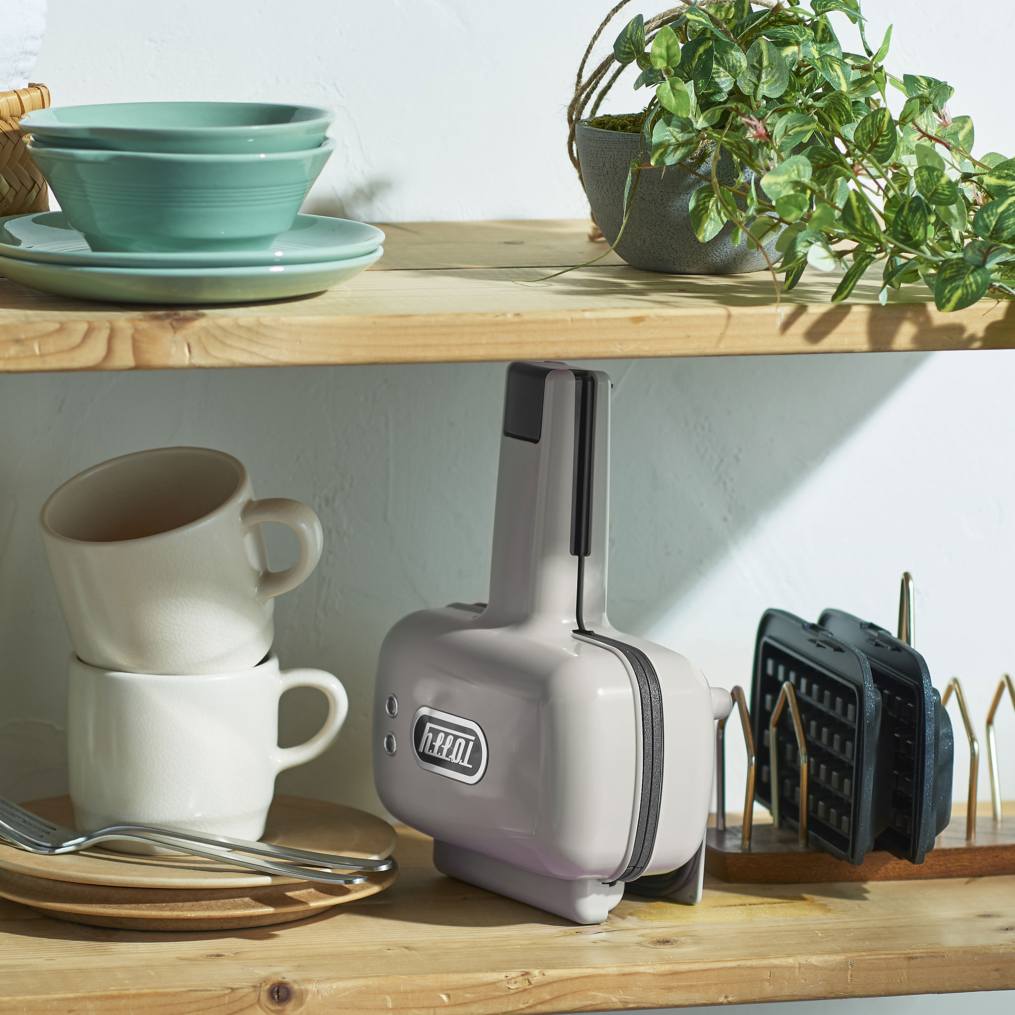 【交換プレート付きセット】ハーフホットサンドメーカー&たい焼きプレート