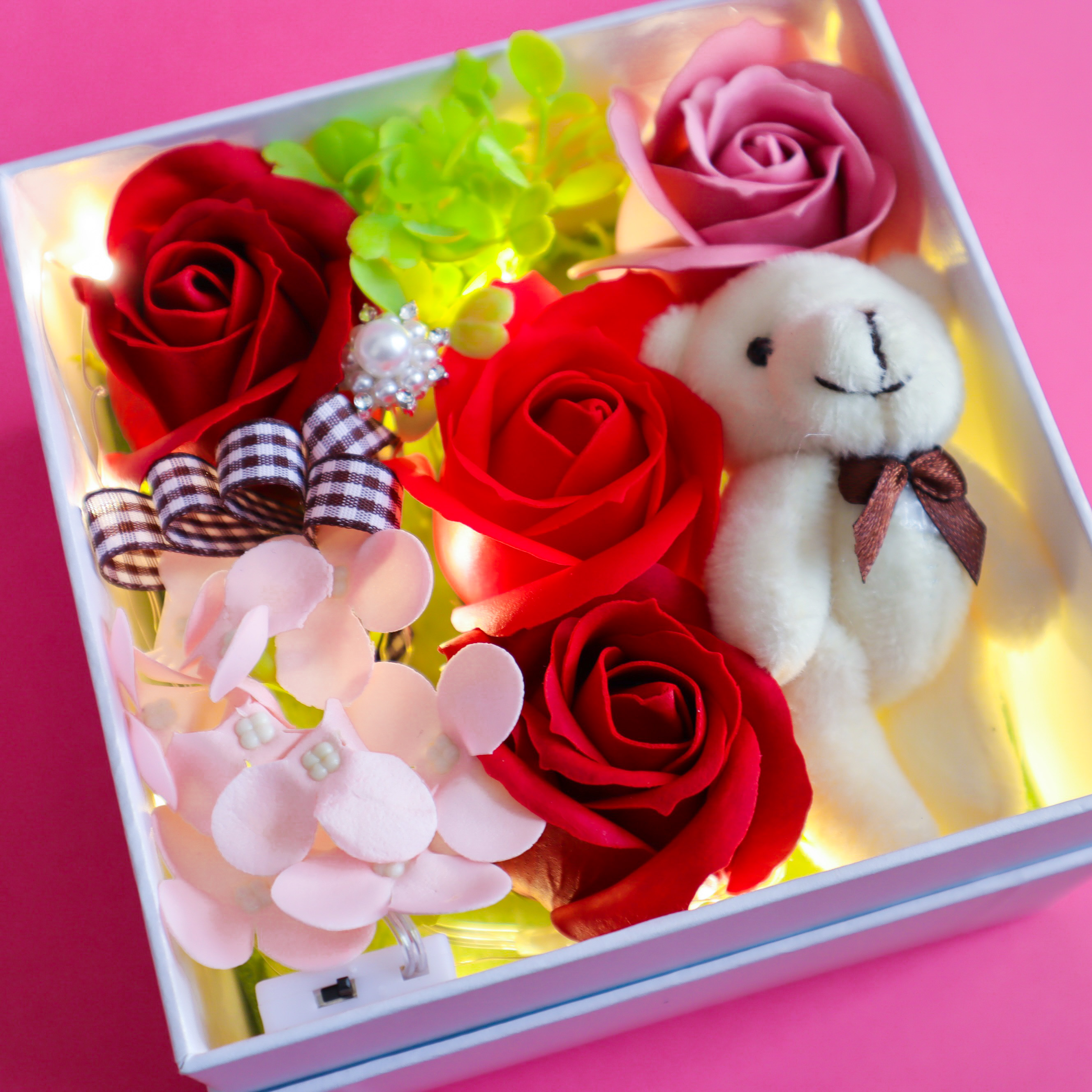 LEDアンジュベア（観賞用ソープフラワー）【全5色】