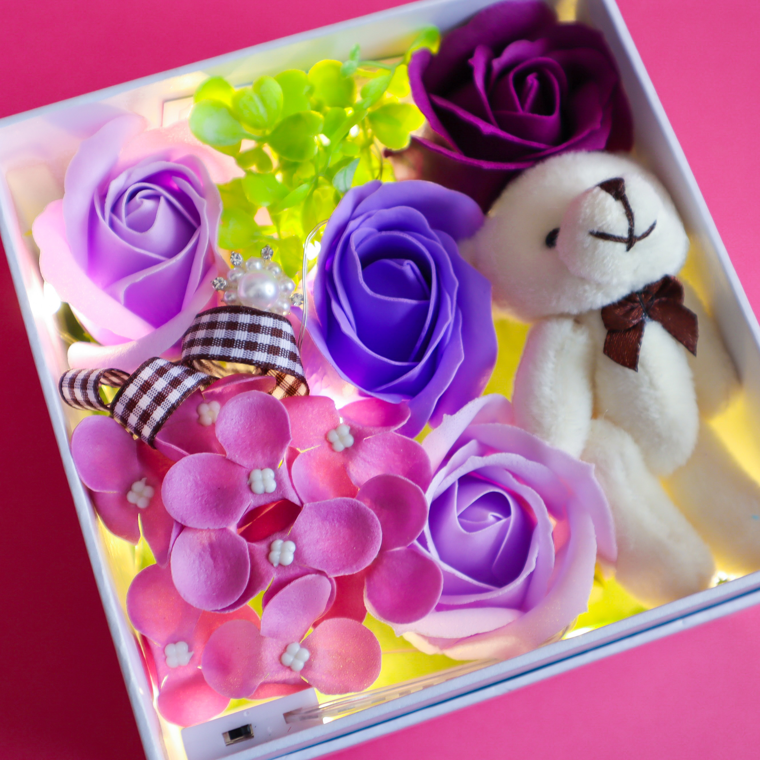 LEDアンジュベア（観賞用ソープフラワー）【全5色】