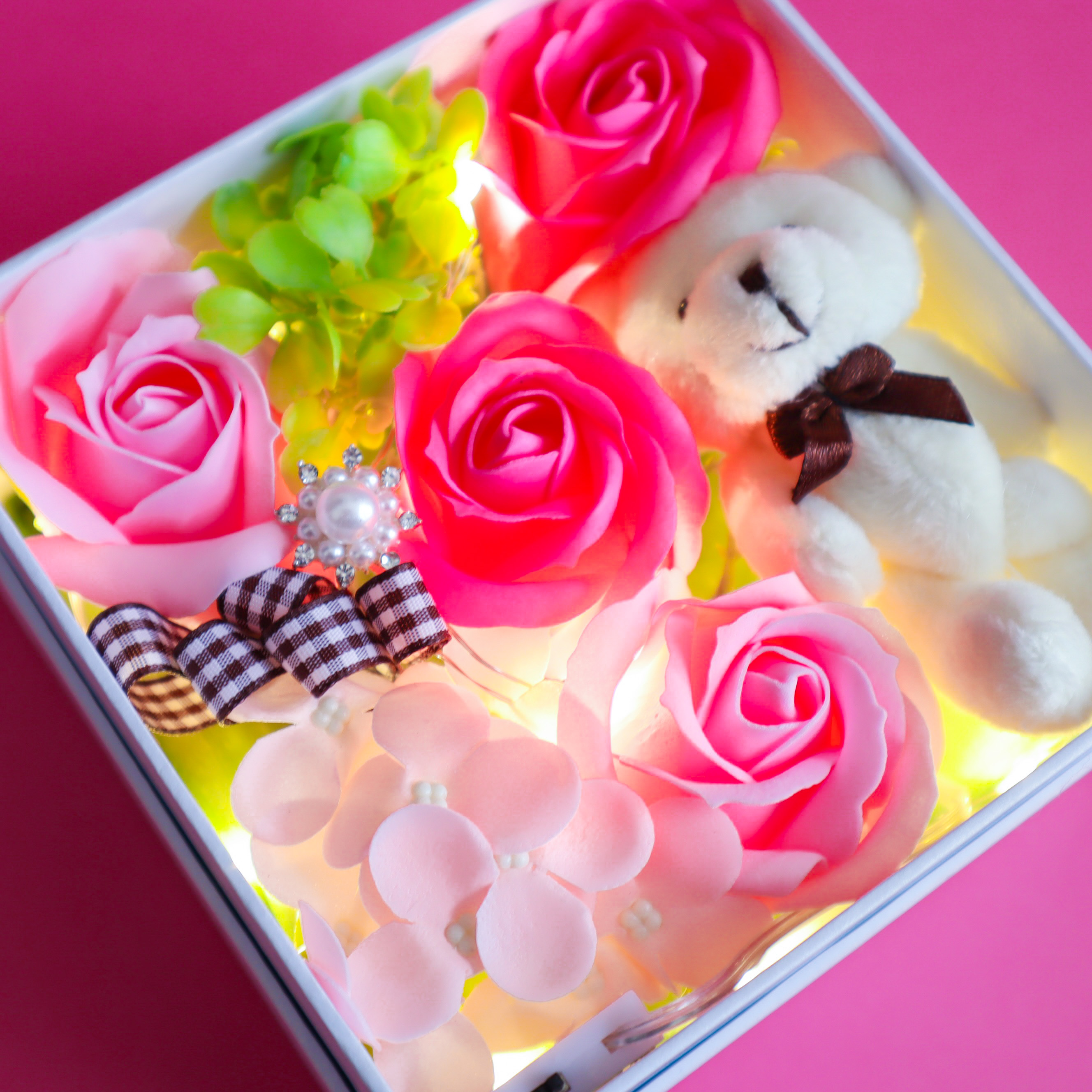 LEDアンジュベア（観賞用ソープフラワー）【全5色】